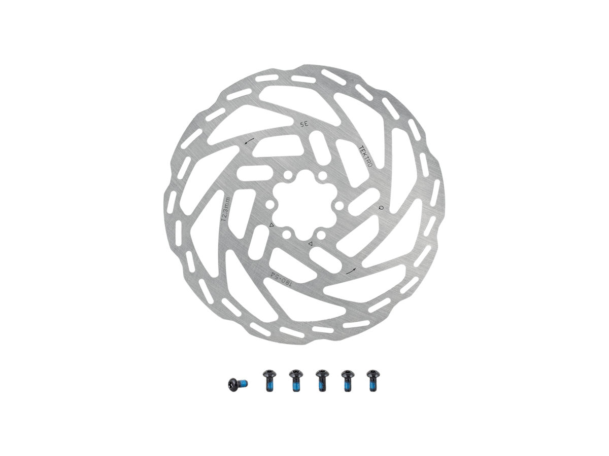 Rotor Tektro TR-54 203 2.3mm 6-Bolt Stnl Stl Coated Silver