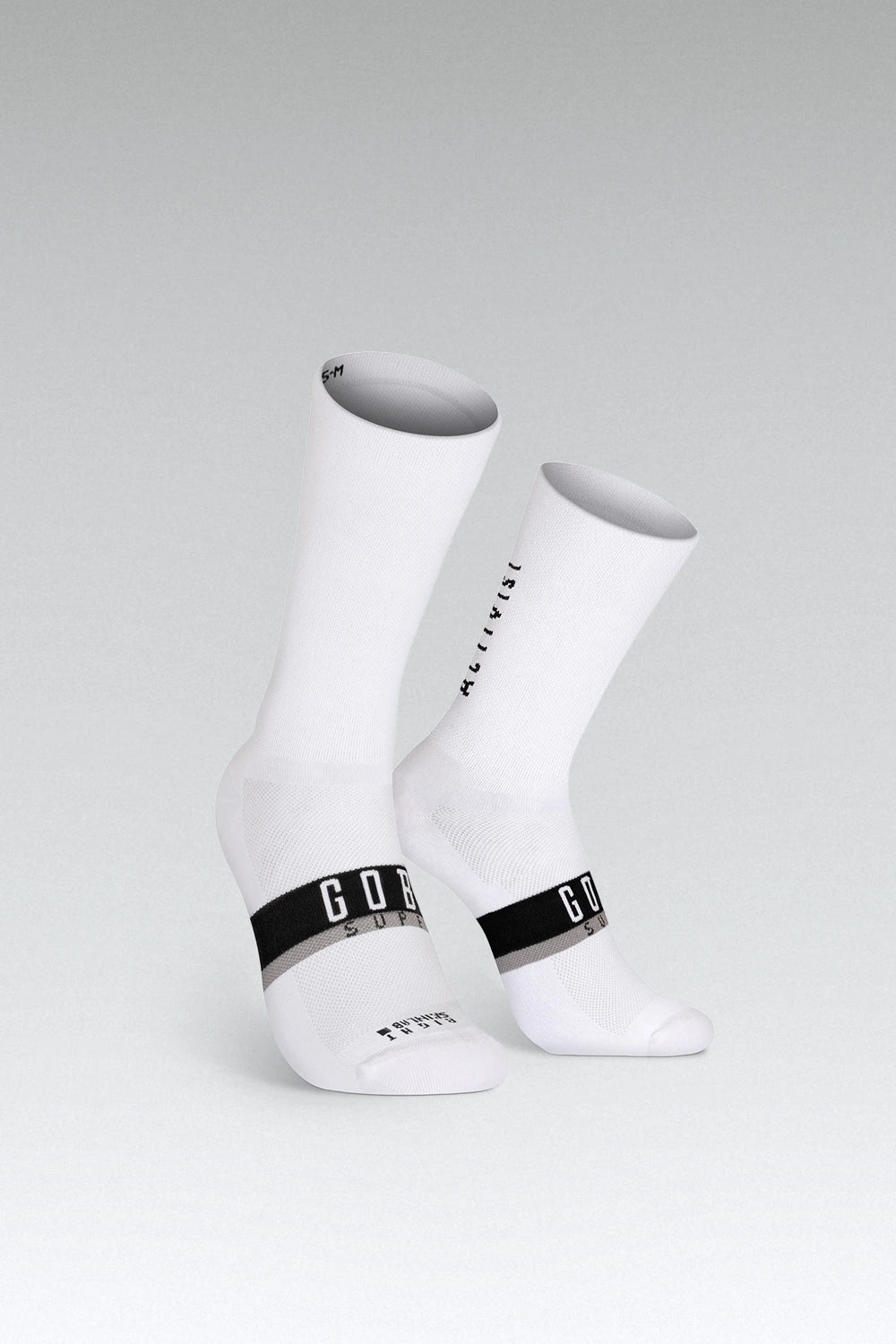Calcetines Gobik Superb Unisex Axis Extra Long Blancos S/M