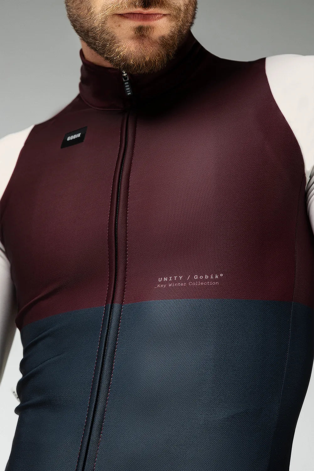 Maillot Manga Larga Hyder Hombre Merlot - Xl - Imagen 3