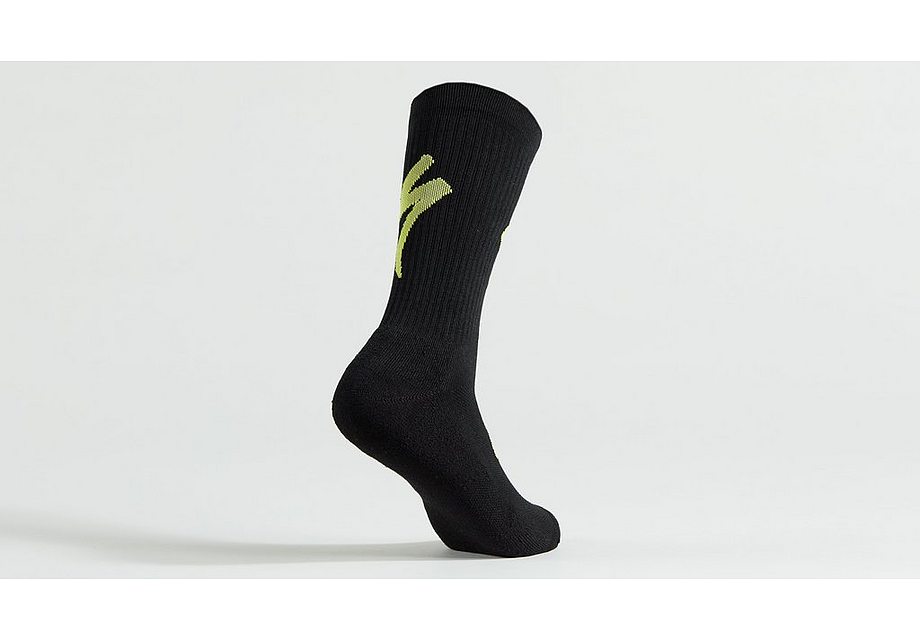 Specialized Techno Mtb Tall Logo Sock Blk/Hyp L