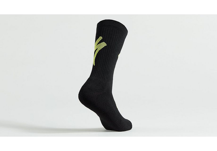 Specialized Techno Mtb Tall Logo Sock Blk/Wht Xl