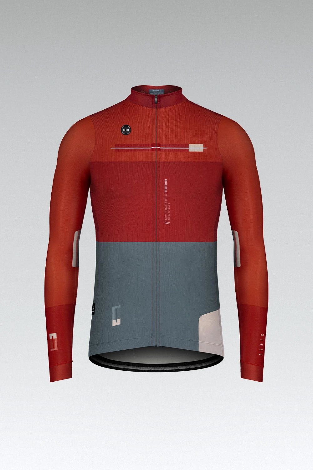 Maillot Manga Larga GOBIK Cobble Hombre Crimson T-M