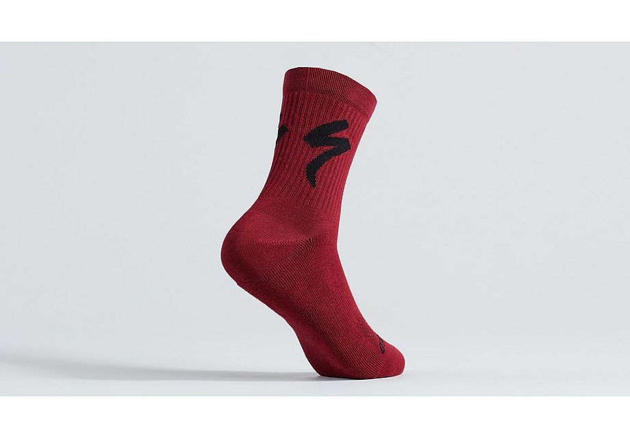 Specialized Cotton Tall Logo Sock Mrn S