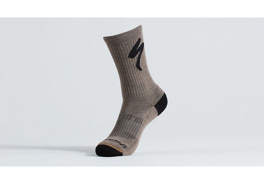 Alternative view of Specialized Merino Midweight Tall Logo Sock Blk M