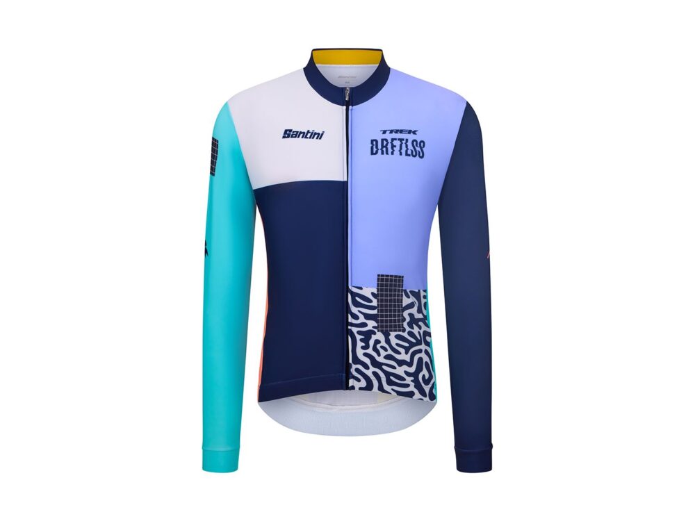 Maillot térmico de manga larga Santini réplica del equipo Trek Driftless