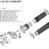 SRM MANDO XX1 G. SHIFT 11V TRAS LOCK GRIP