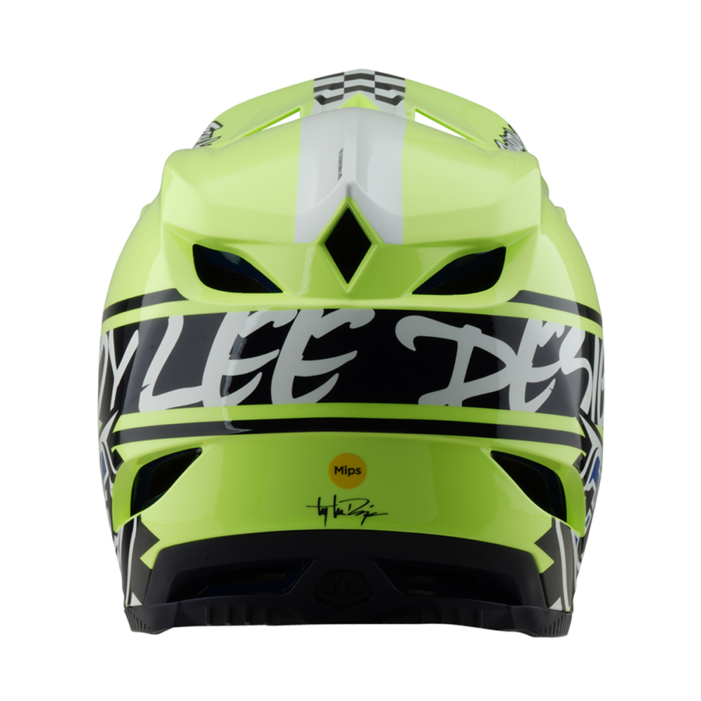 Alternative view of D4 POLYACRYLITE HELMET FIFTY-50 NAVY/GLO YELLOW XL