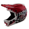 D4 POLYACRYLITE HELMET FIFTY-50 WHITE/RED XL