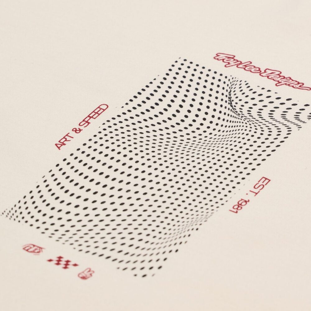 Alternative view of SHORT SLEEVE TEE BOXED OUT VINTAGE WHITE
