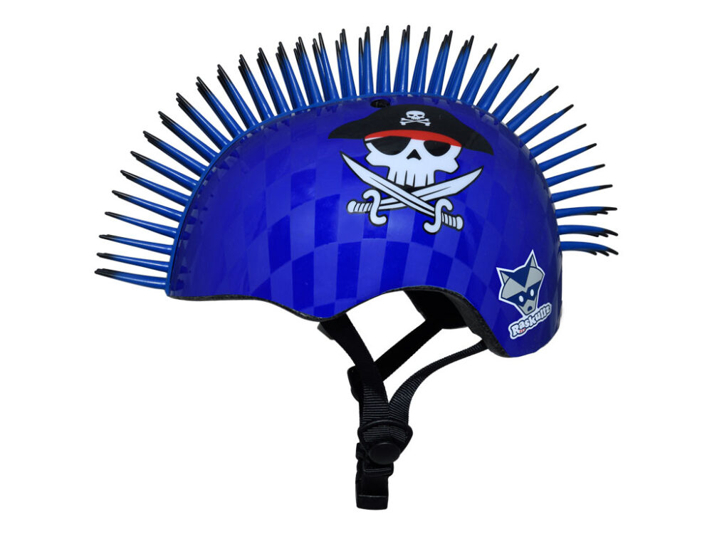 RASKULLZ CHILD 5+ EYEPATCH PIRATE MOHAWK BLUE