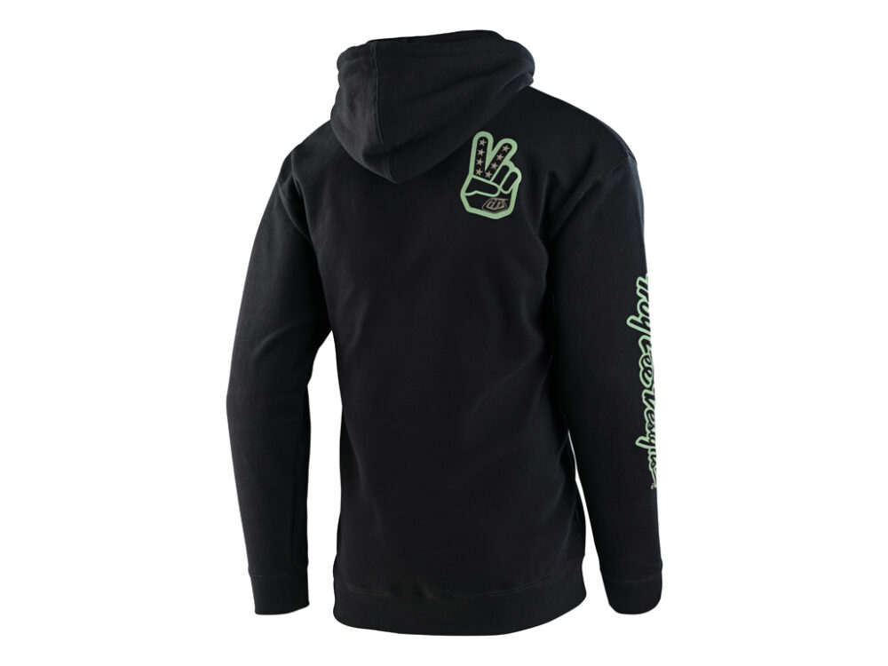 ZIP UP HOODIE PEACE OUT BLACK 2X