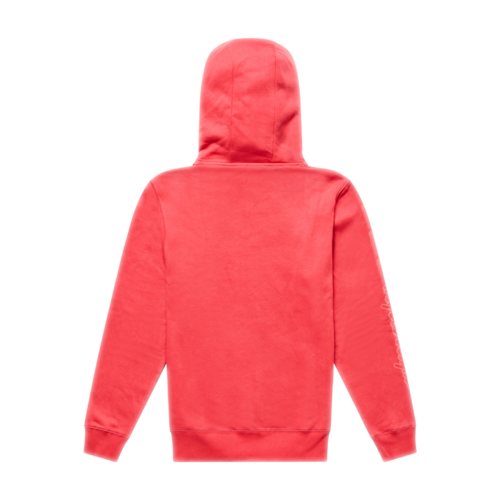 PEACE OUT PULLOVER HOODIE SCARLET