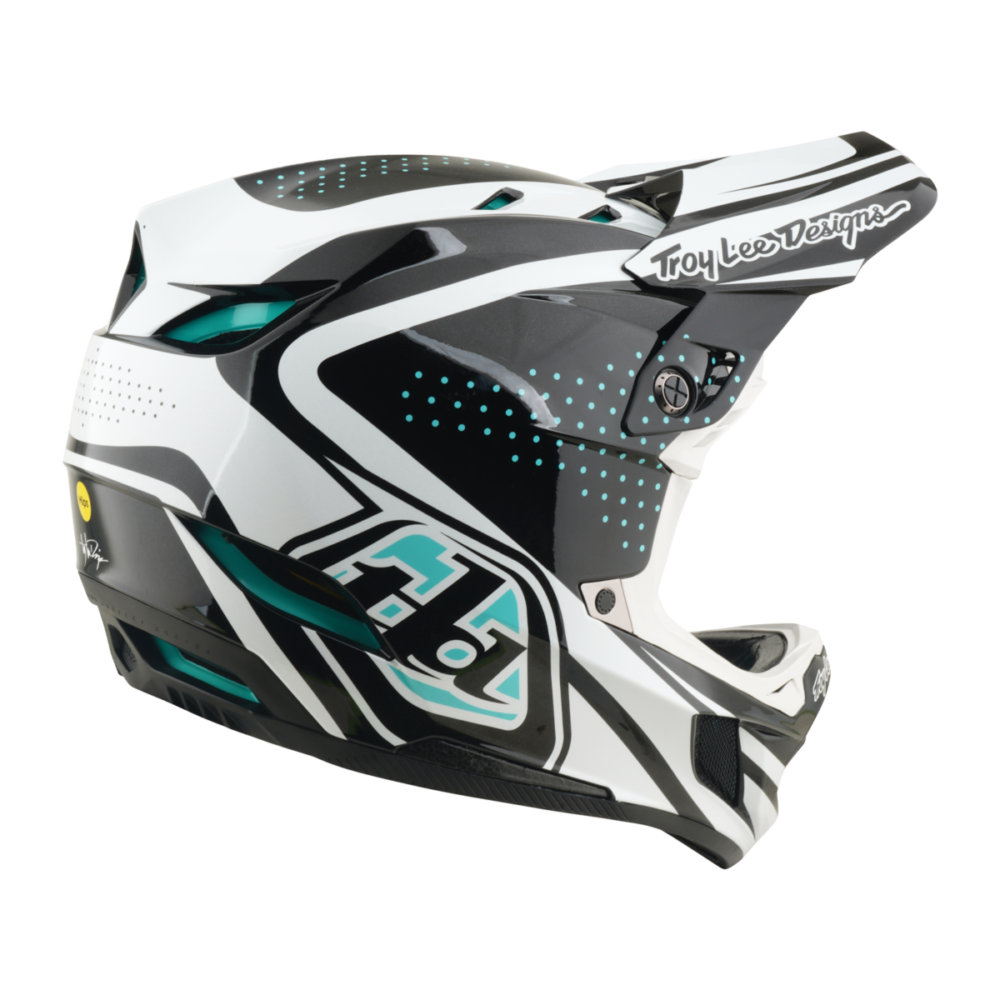 D4 POLYACRYLITE HELMET THE LINE CHARCOAL/WHITE XL - Imagen 2